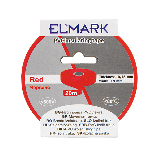 INSULATING TAPE 20mx19mm RED